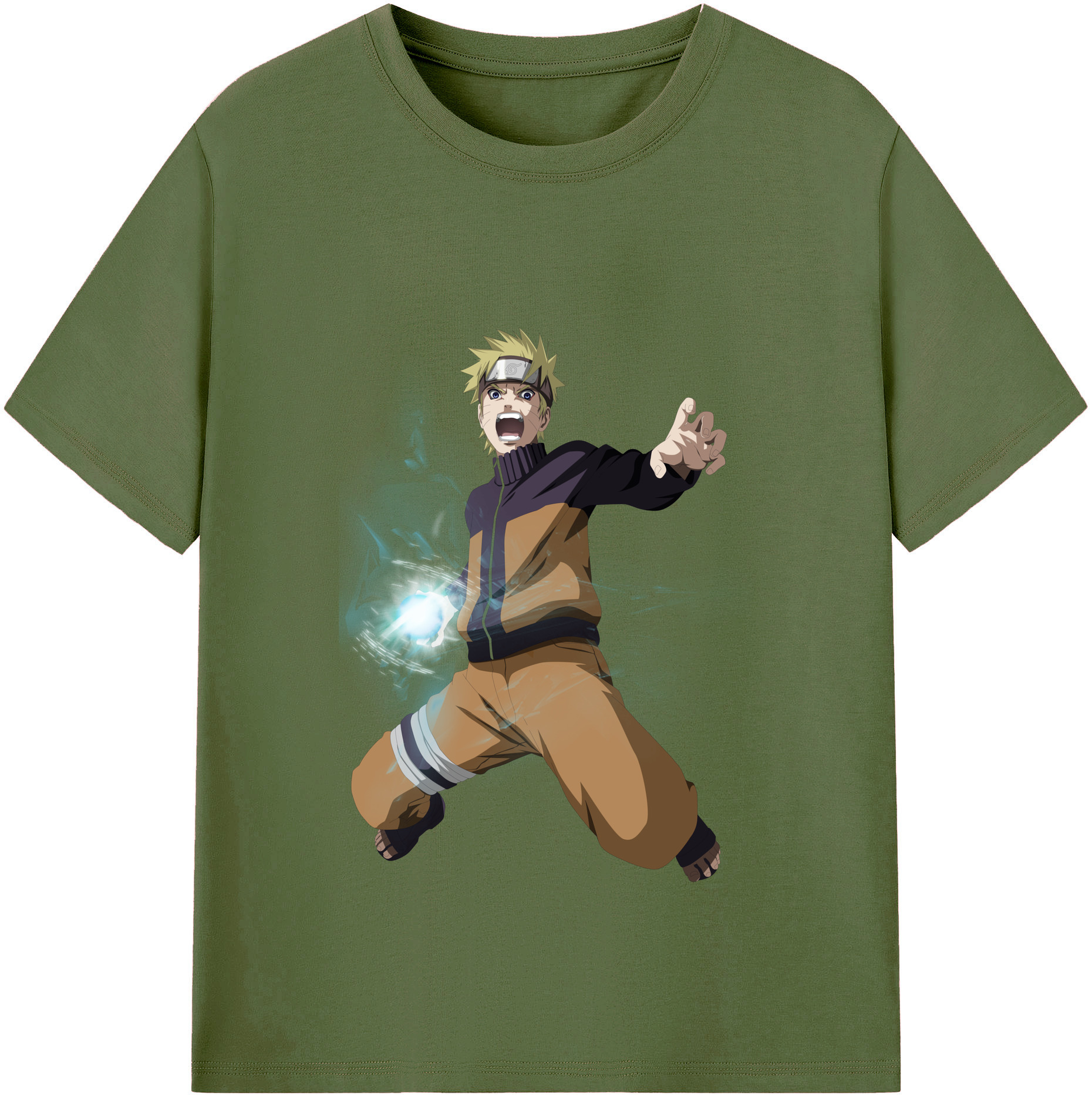（画像用） NARUTO -ナルト- うずまき ナルト Uzumaki Naruto 綿100％半袖Tシャツ（フロントプリント）